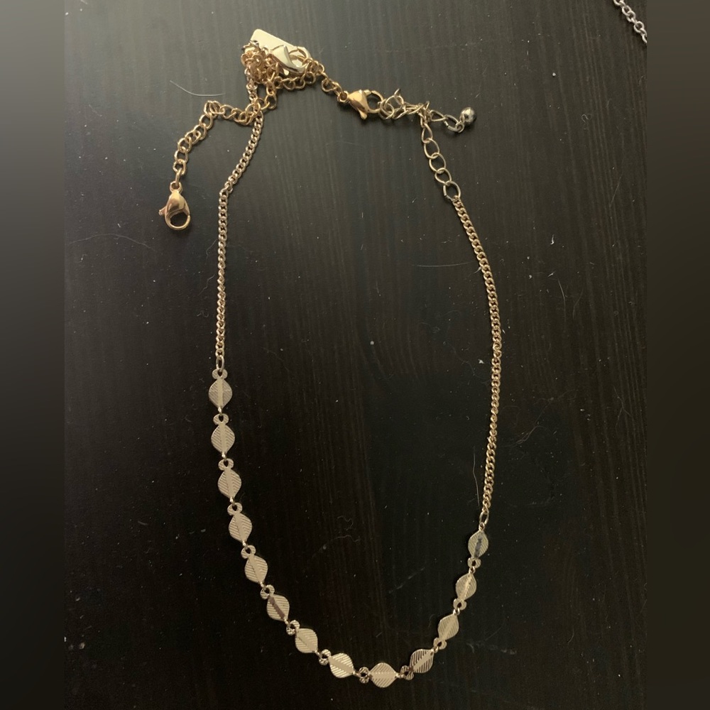 American Eagle Choker Style Gold Necklace